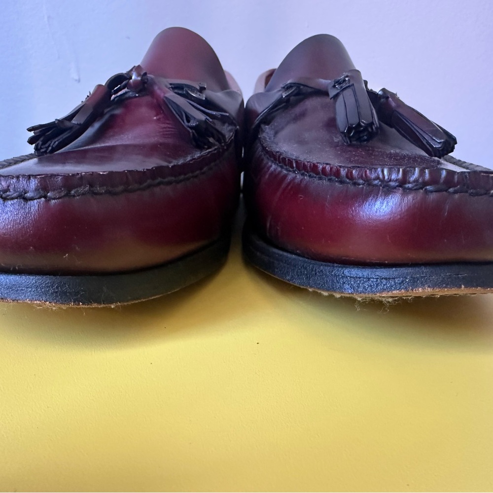 GH Bass Tassel Loafers in maroon - Picture 7 of 8